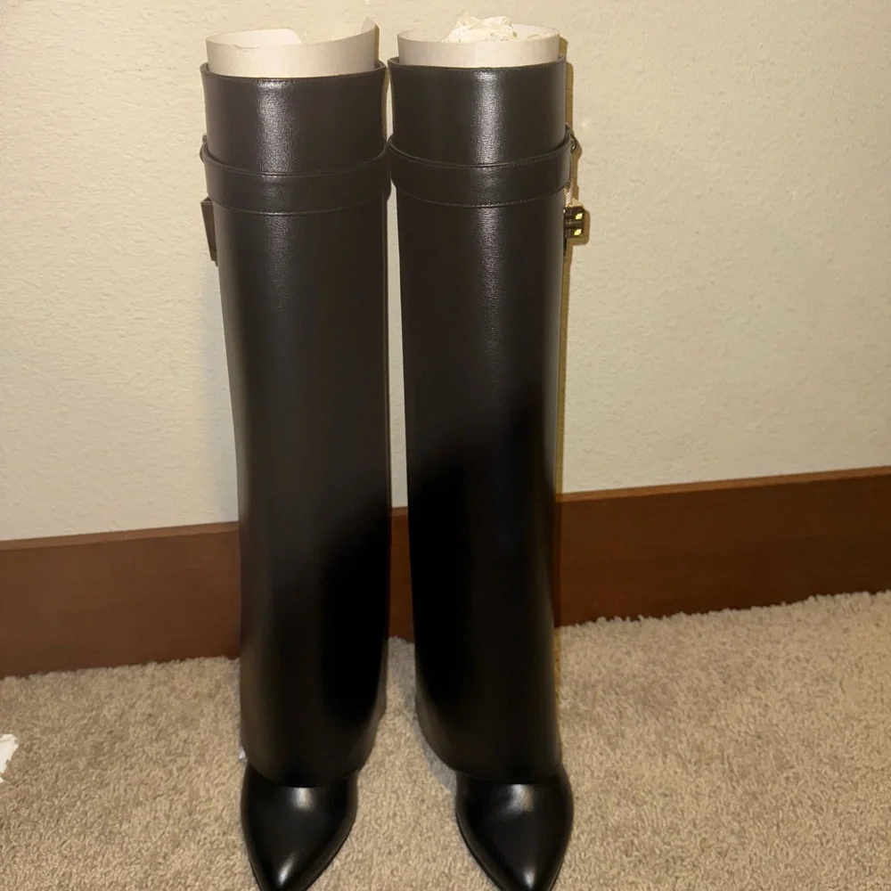 Givenchy Black Heeled Boots - Picture 1 of 6